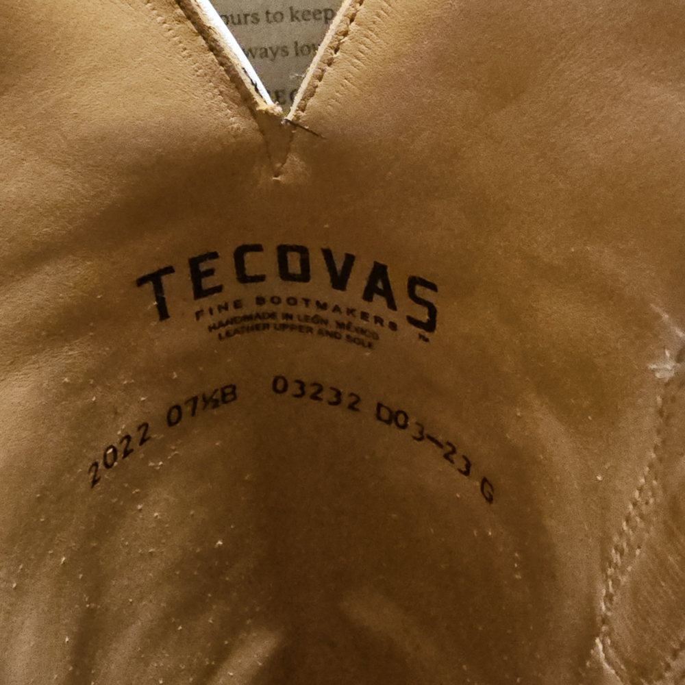 Tecovas White Embroidered Knee-High Leather Cowboy Boots - Picture 7 of 11